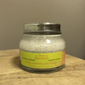 Crème exfoliante grains d'argan Mandarine aromatique pot 200 ML