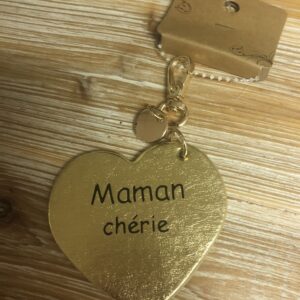 Porte Clé message Maman Chérie