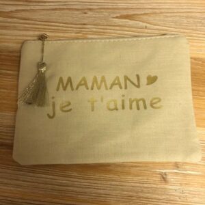 Pochette Tendance Message Maman Je t'aime