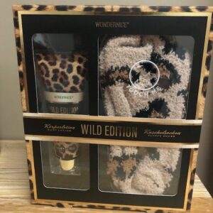 Coffret cadeau Léopard avec chaussettes souples